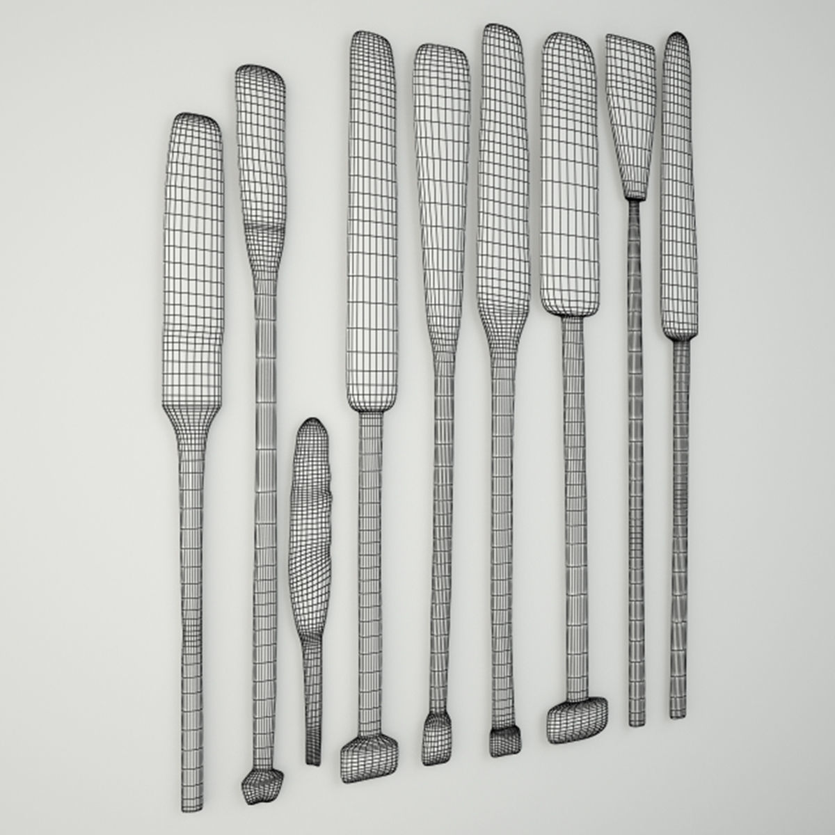 Oars by Like Lodka 2 3D model_1
