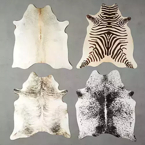 Rugs 4 zebra skin rug