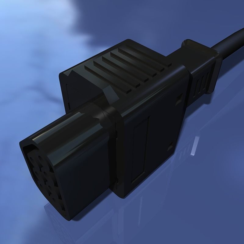 Vintage Video Game Controller 3D model_12