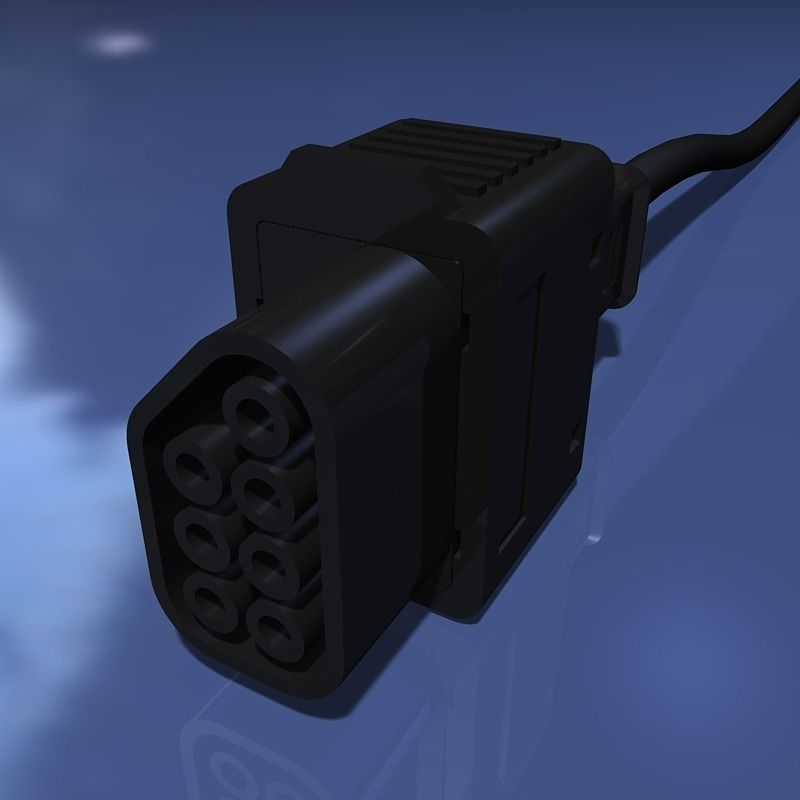 Vintage Video Game Controller 3D model_13