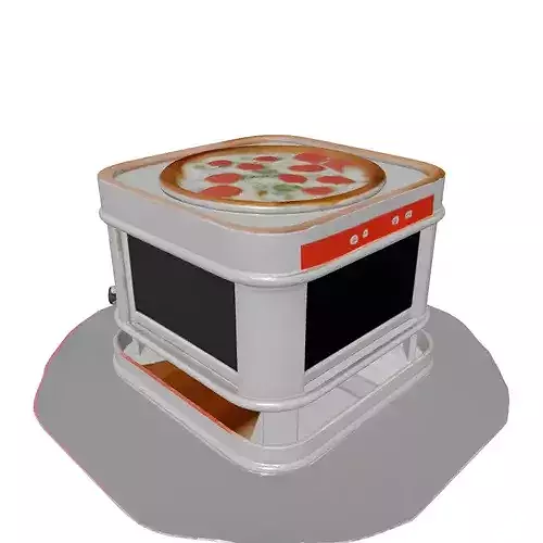 Commercial Pizza Warmer Display 3D model 3