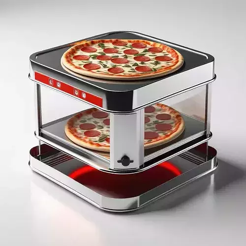 Commercial Pizza Warmer Display 3D model
