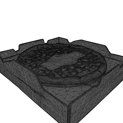 Pepperoni Pizza and Delivery Box 3D model 2