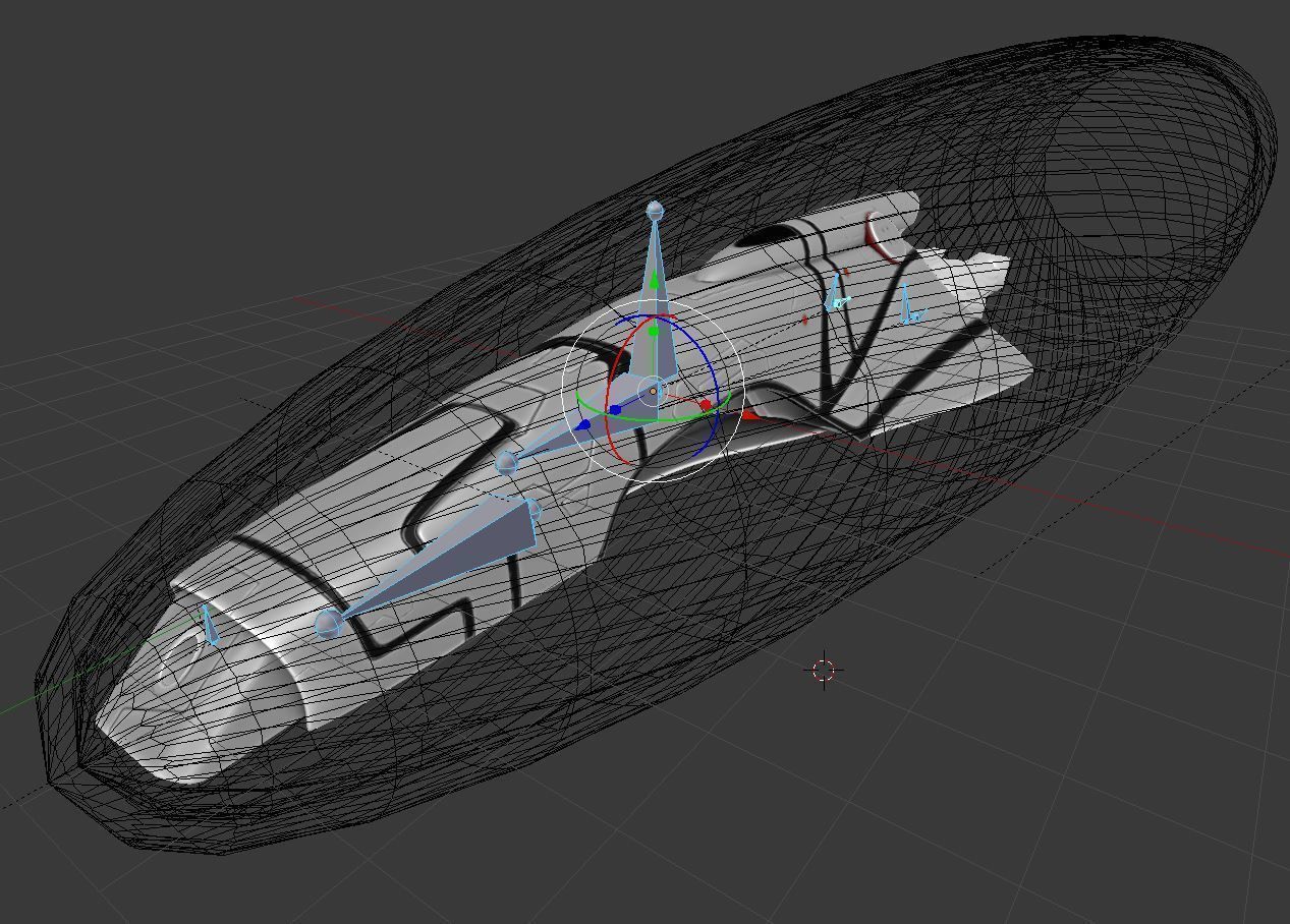 Spaceship - Keeper - Gold Version 3D model_4