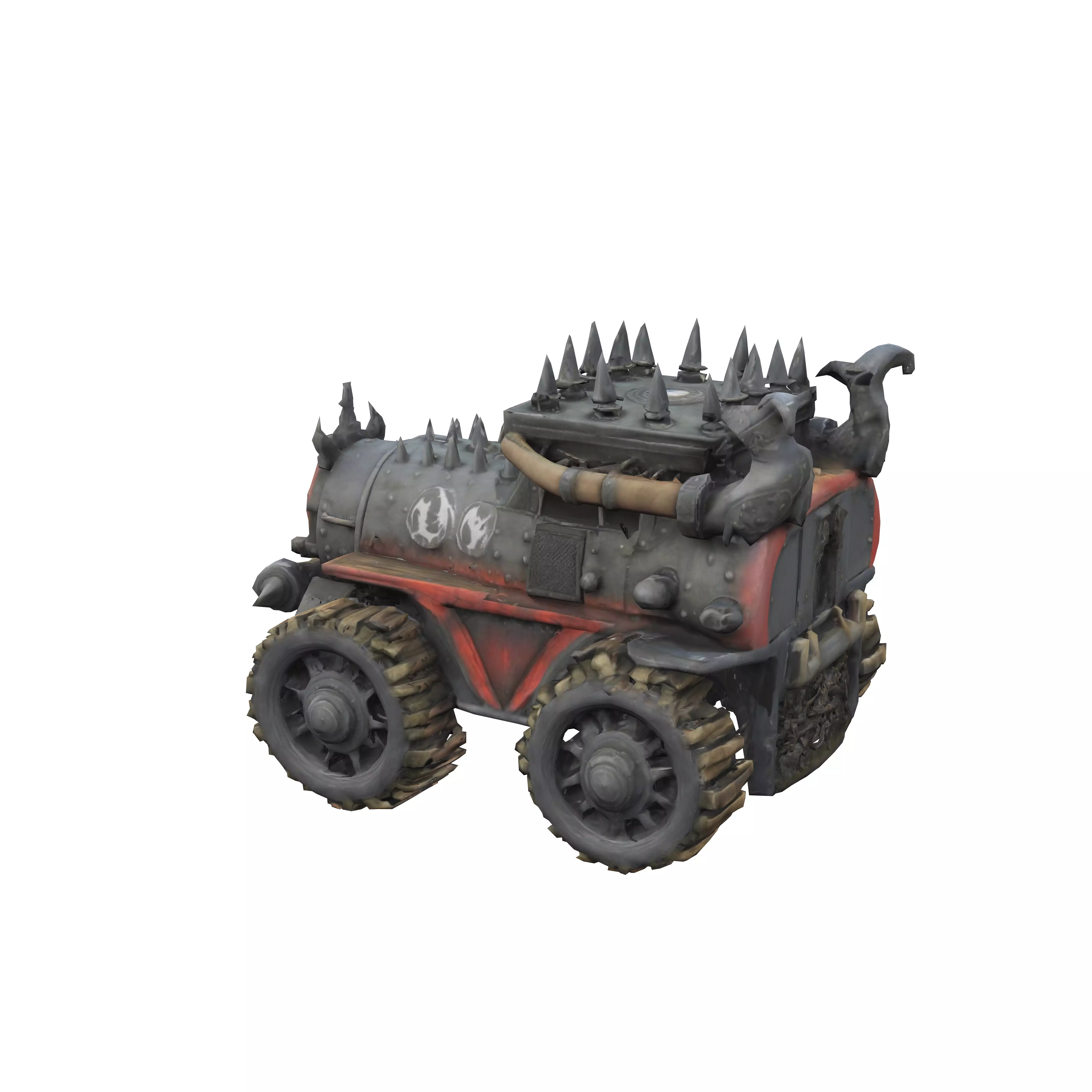 Orc Renforced War Armored Ultra medieval Vehicle Realistic 3D model