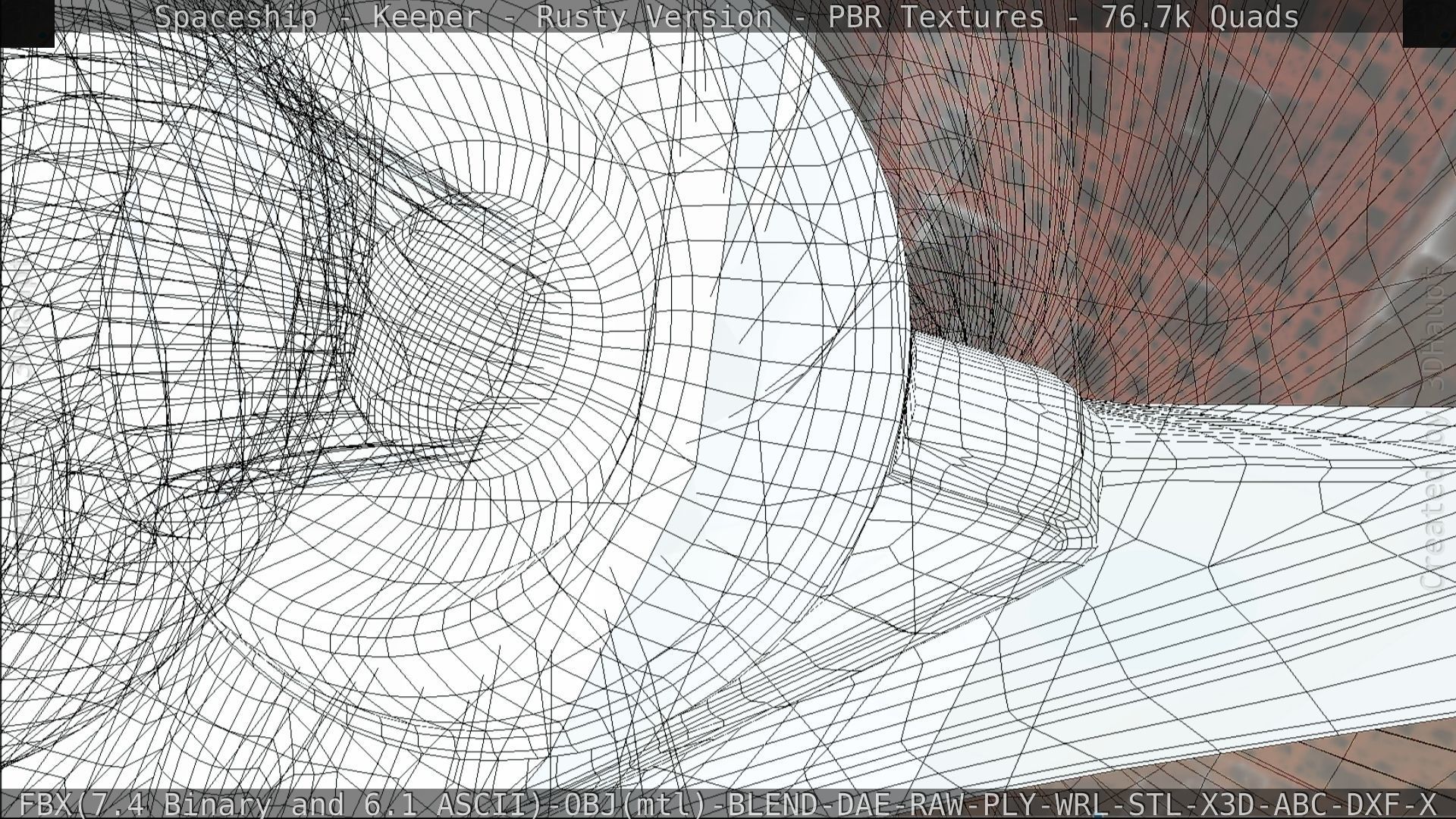 Spaceship - Keeper - Rusty Version 3D model_236