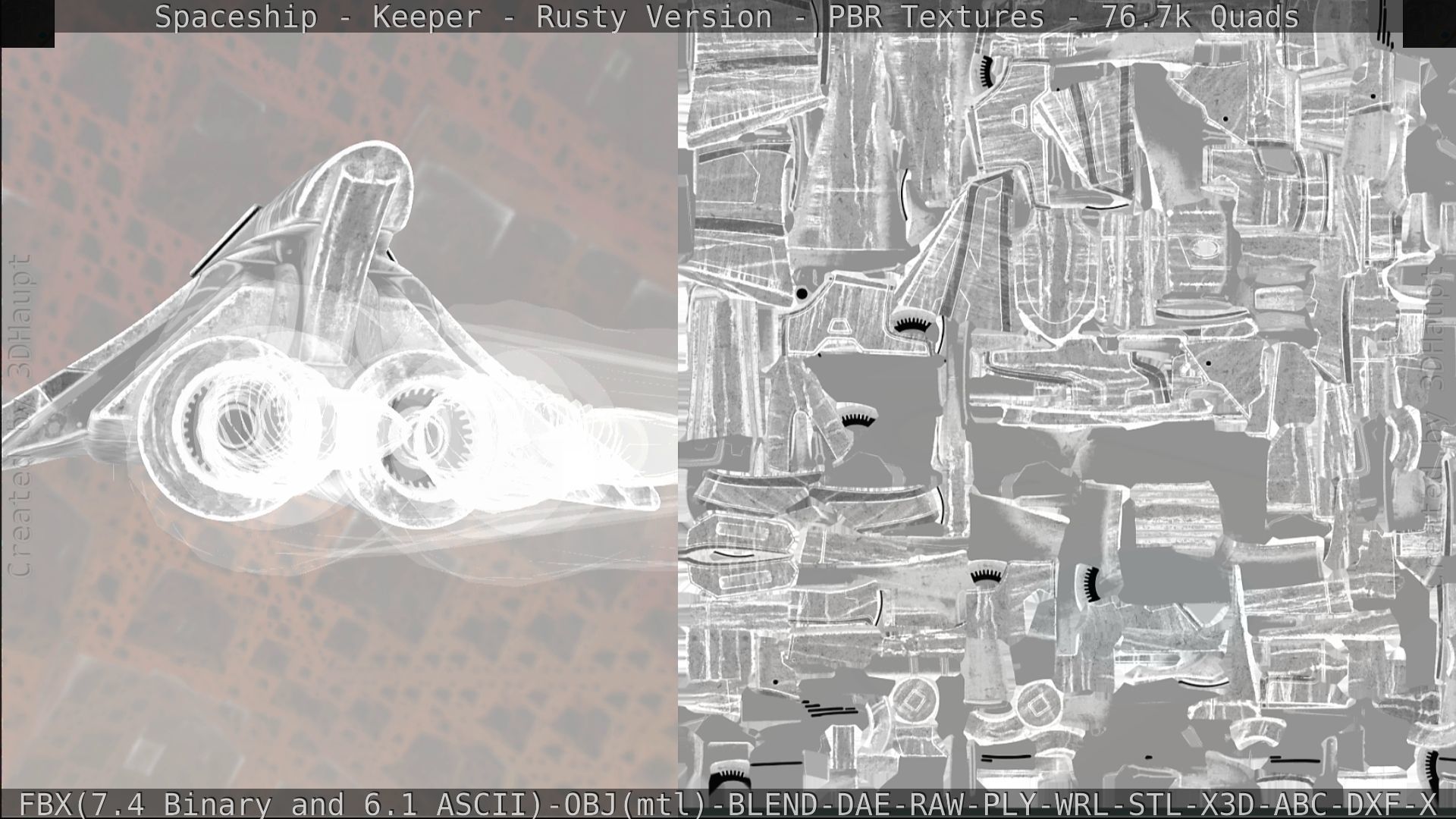 Spaceship - Keeper - Rusty Version 3D model_321