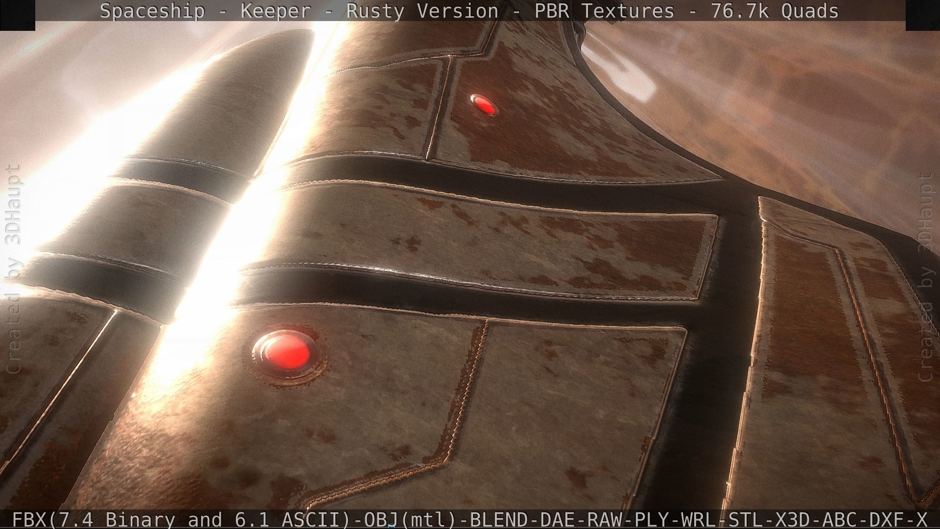 Spaceship - Keeper - Rusty Version 3D model_135