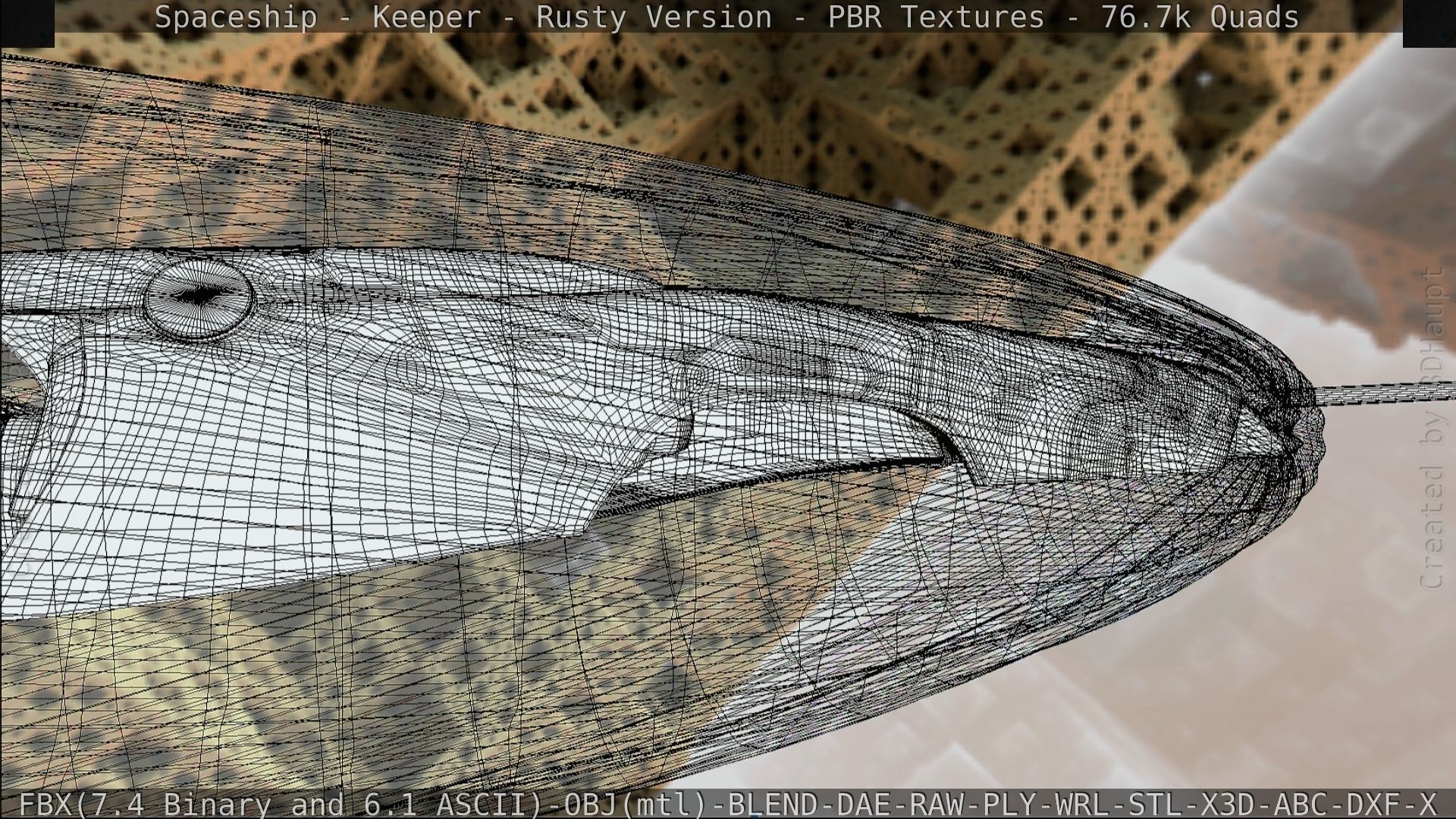 Spaceship - Keeper - Rusty Version 3D model_226