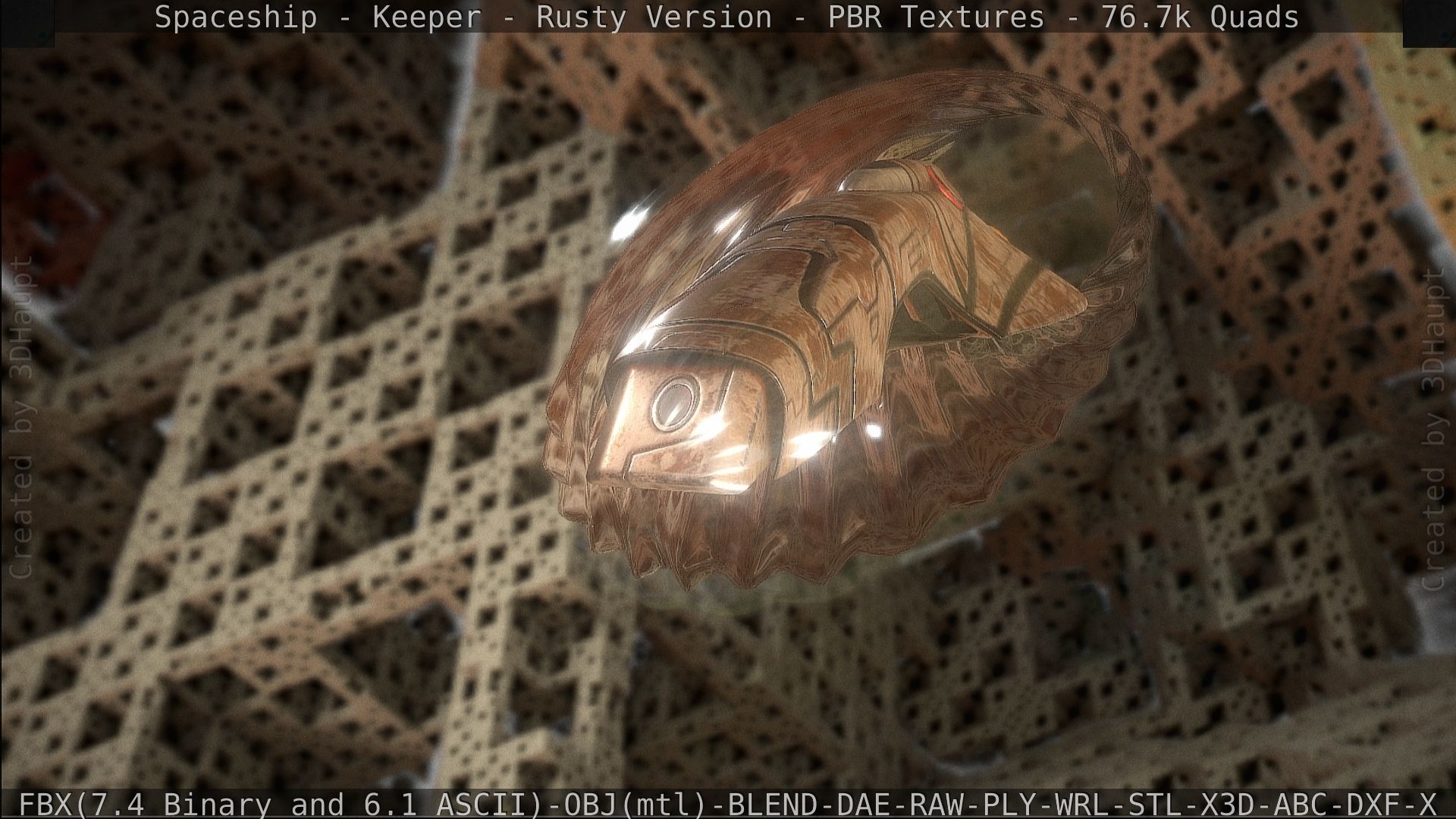 Spaceship - Keeper - Rusty Version 3D model_472