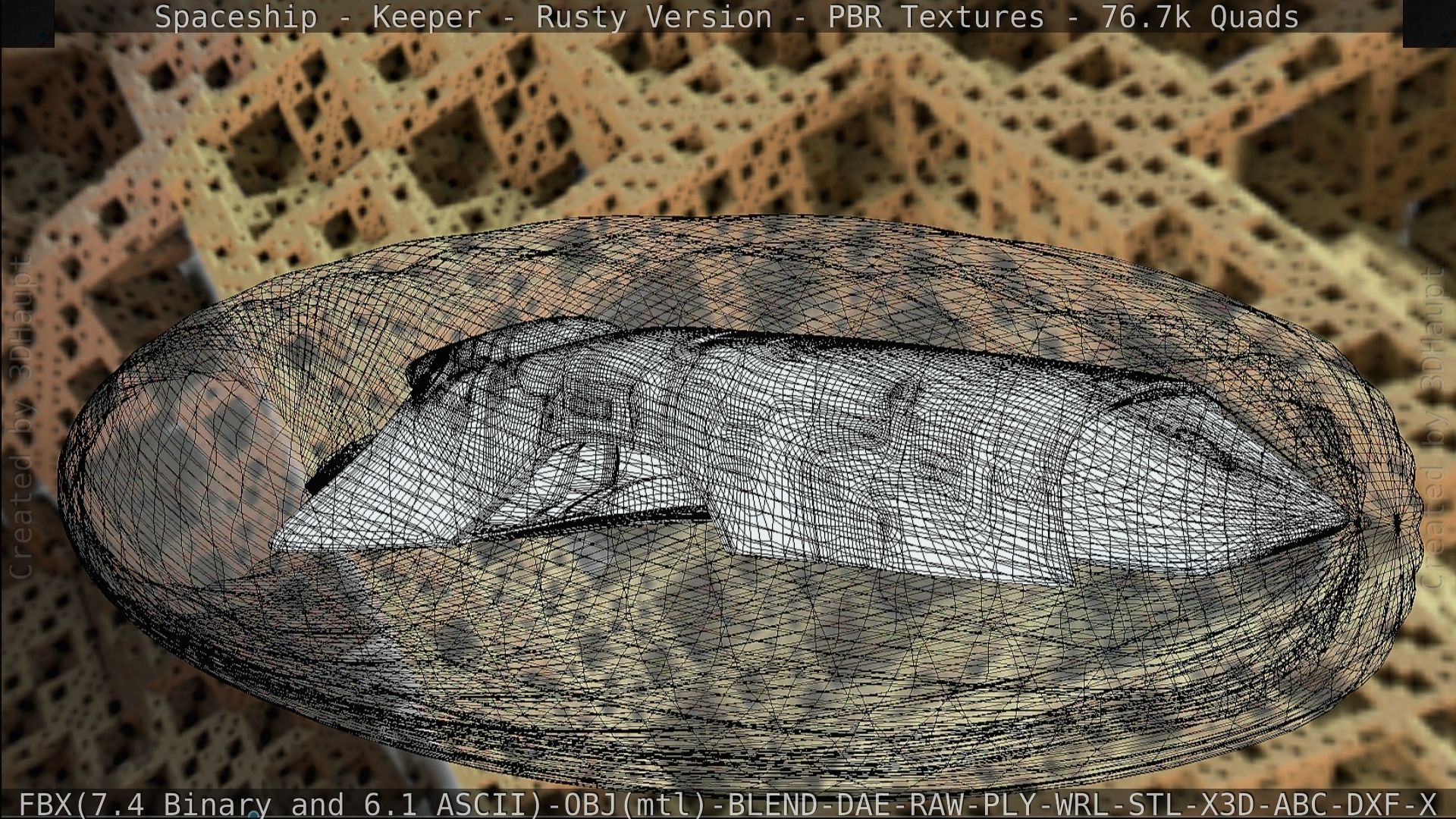 Spaceship - Keeper - Rusty Version 3D model_256