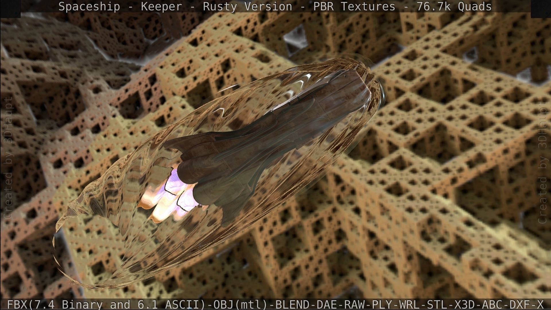 Spaceship - Keeper - Rusty Version 3D model_485