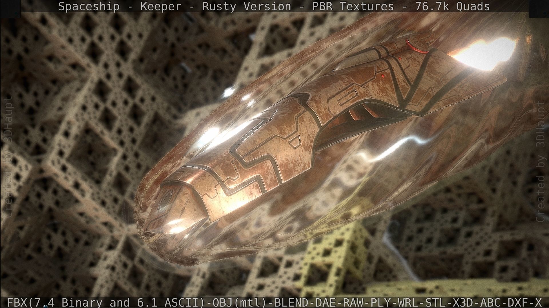 Spaceship - Keeper - Rusty Version 3D model_477