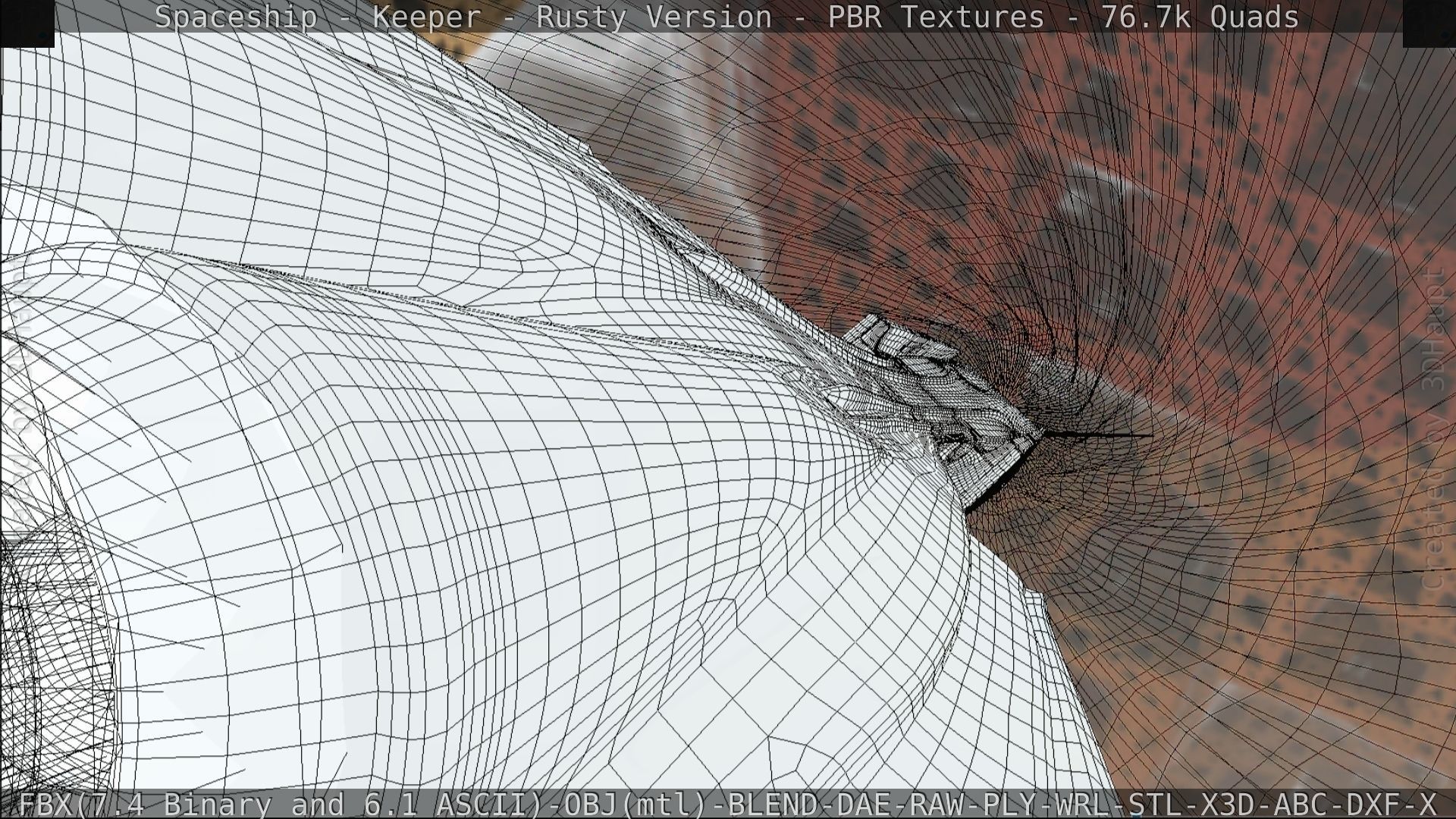 Spaceship - Keeper - Rusty Version 3D model_237