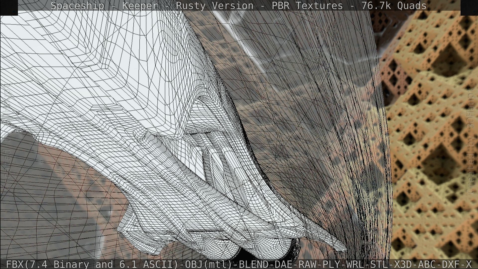 Spaceship - Keeper - Rusty Version 3D model_246