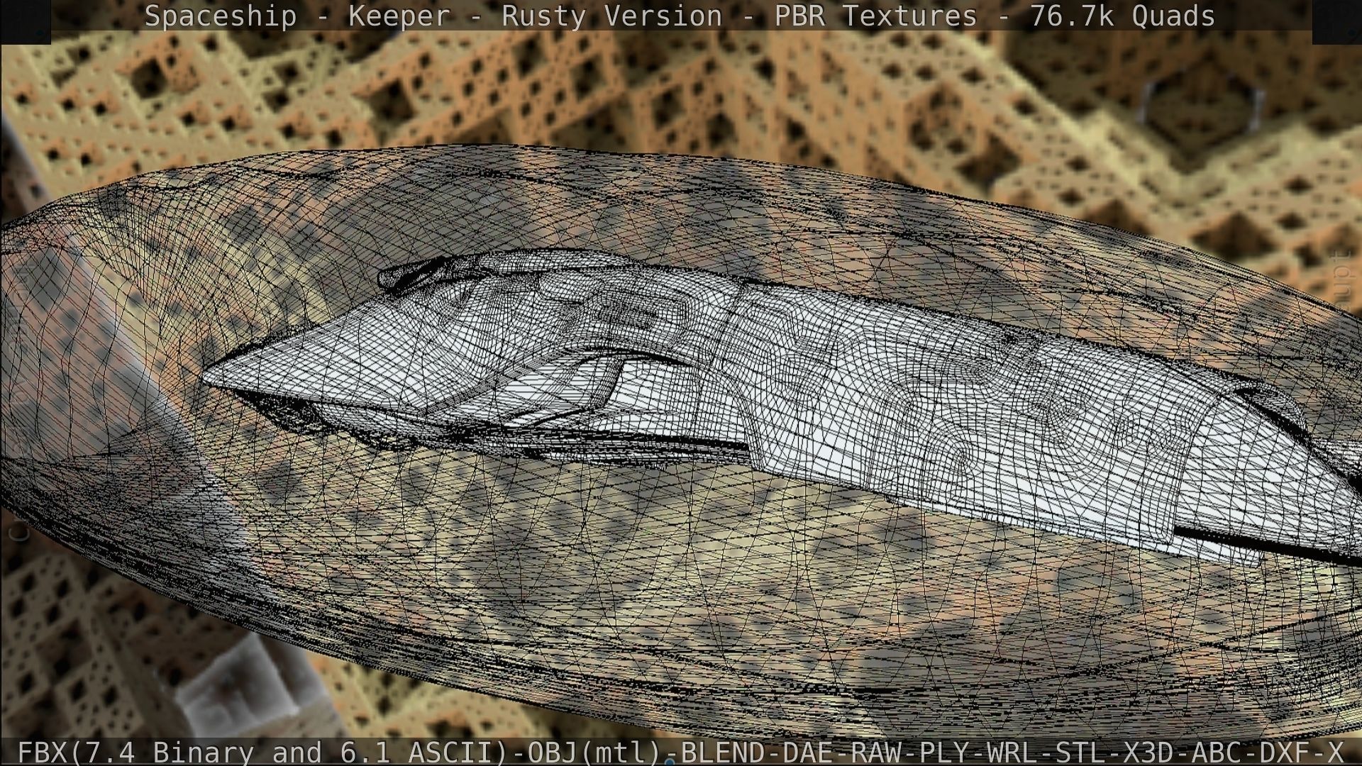 Spaceship - Keeper - Rusty Version 3D model_227