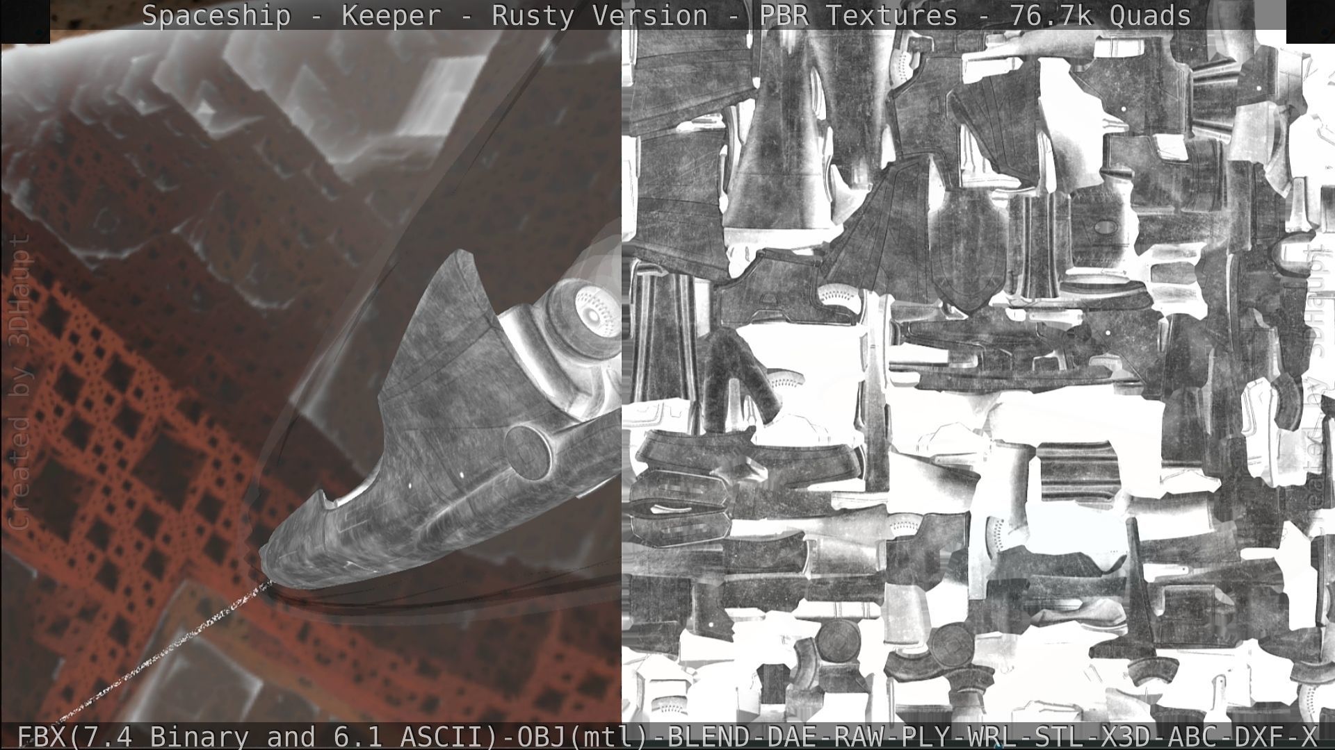 Spaceship - Keeper - Rusty Version 3D model_354