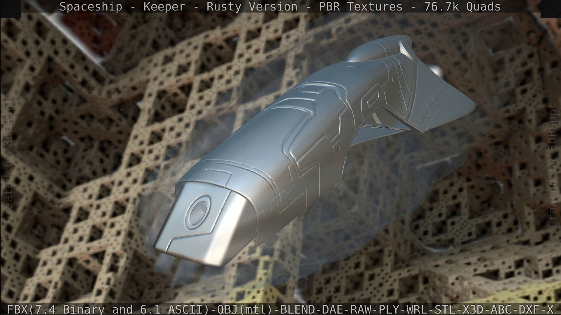 Spaceship - Keeper - Rusty Version 3D model_429