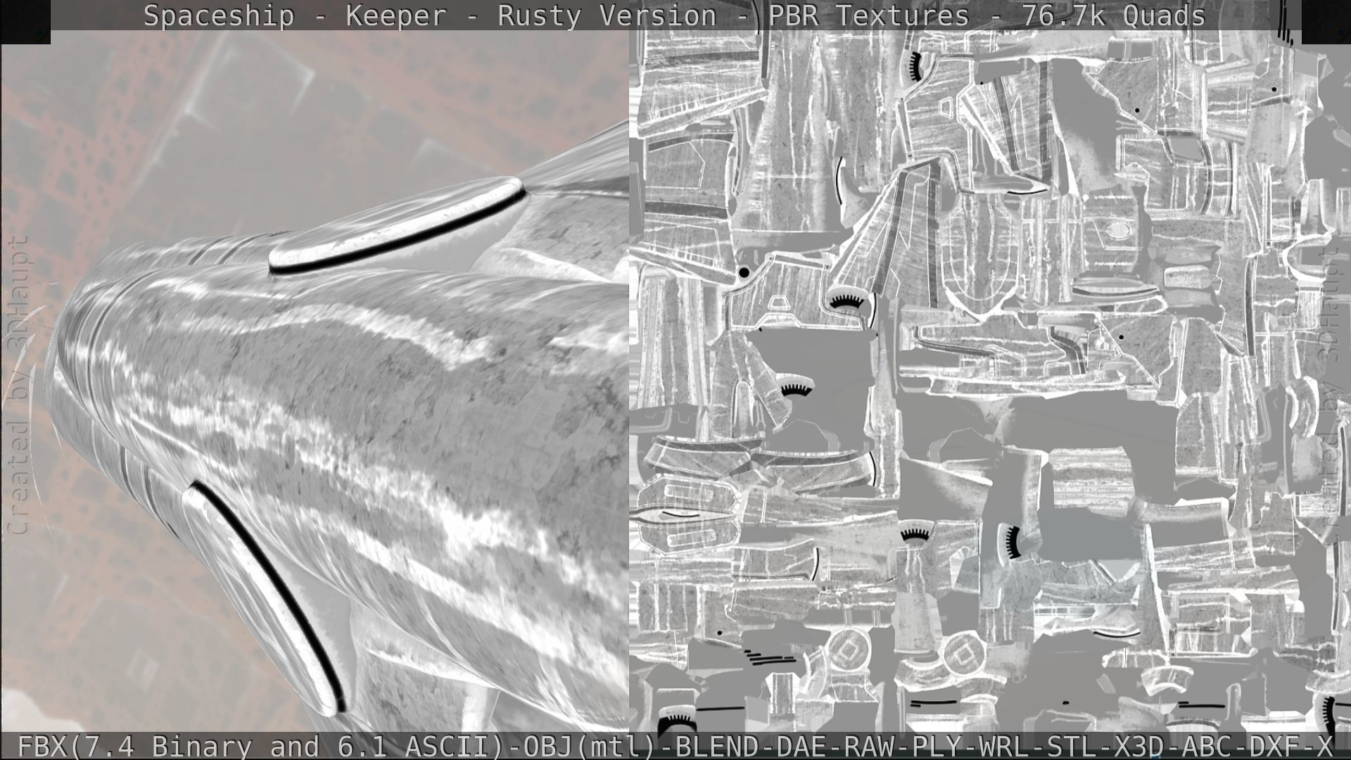 Spaceship - Keeper - Rusty Version 3D model_313