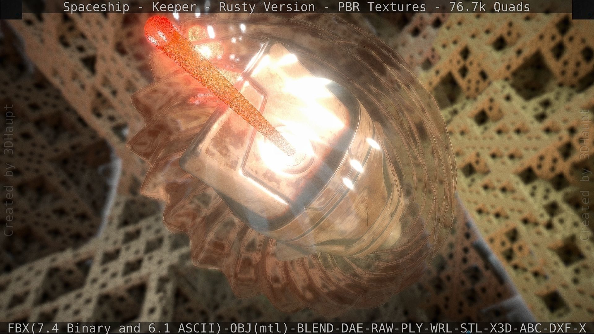 Spaceship - Keeper - Rusty Version 3D model_65