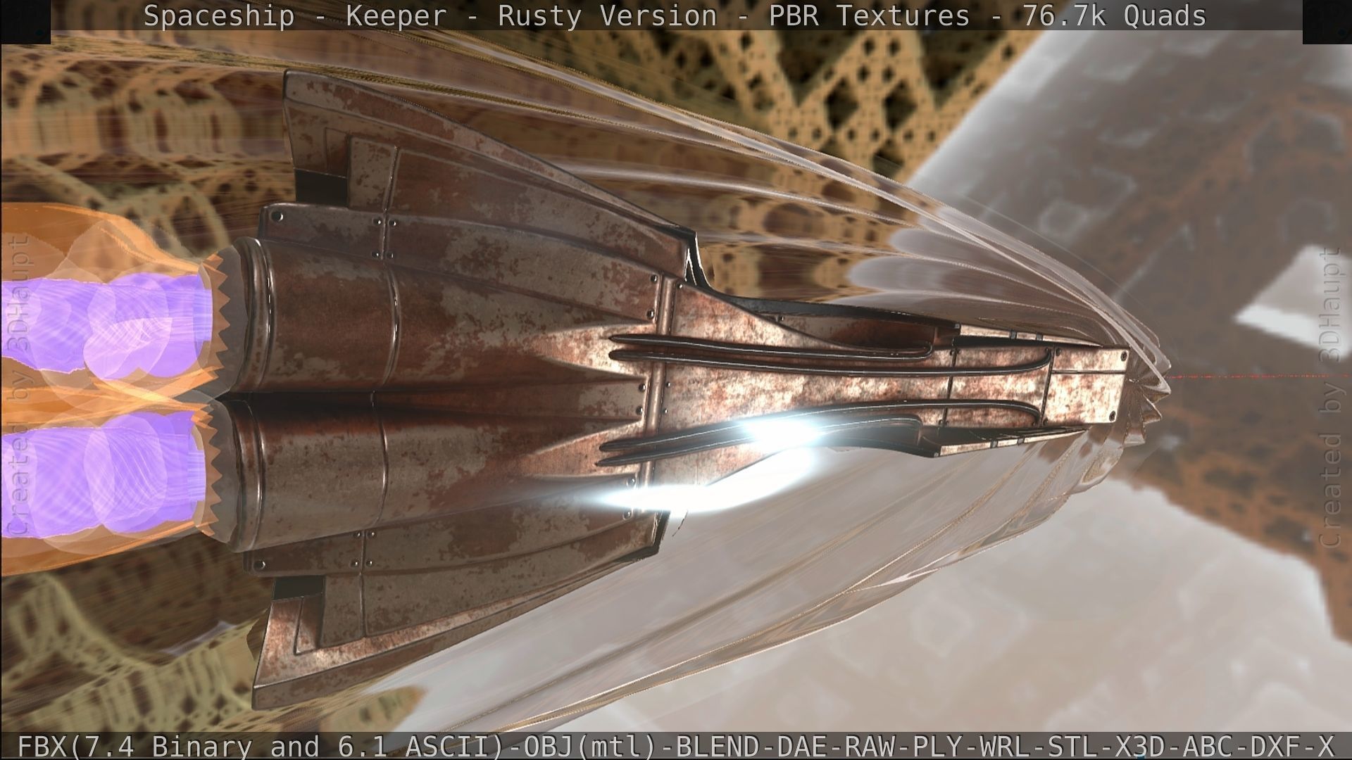 Spaceship - Keeper - Rusty Version 3D model_507