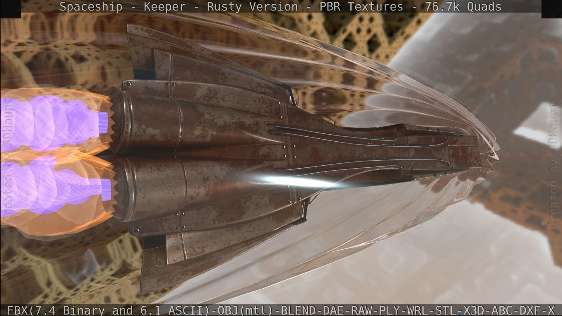 Spaceship - Keeper - Rusty Version 3D model_503