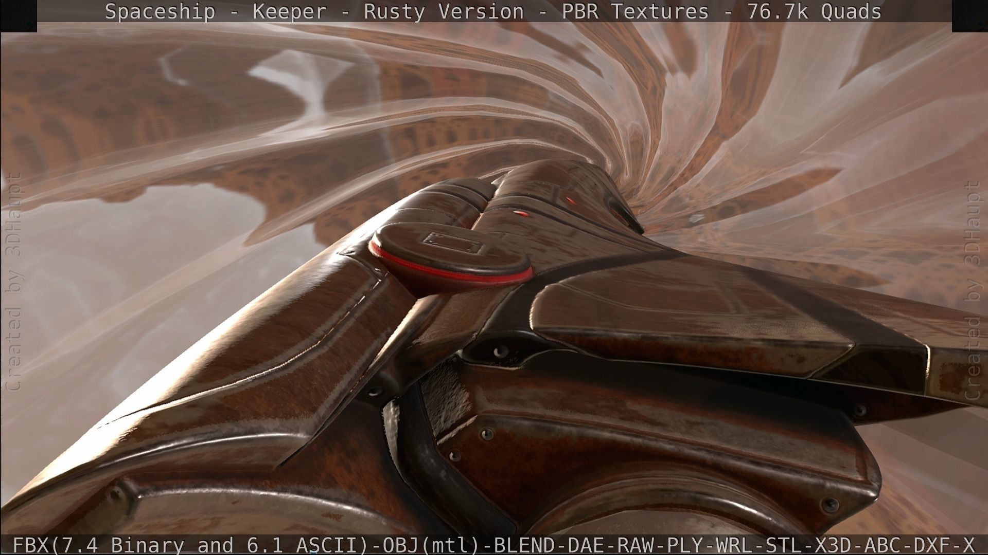 Spaceship - Keeper - Rusty Version 3D model_528