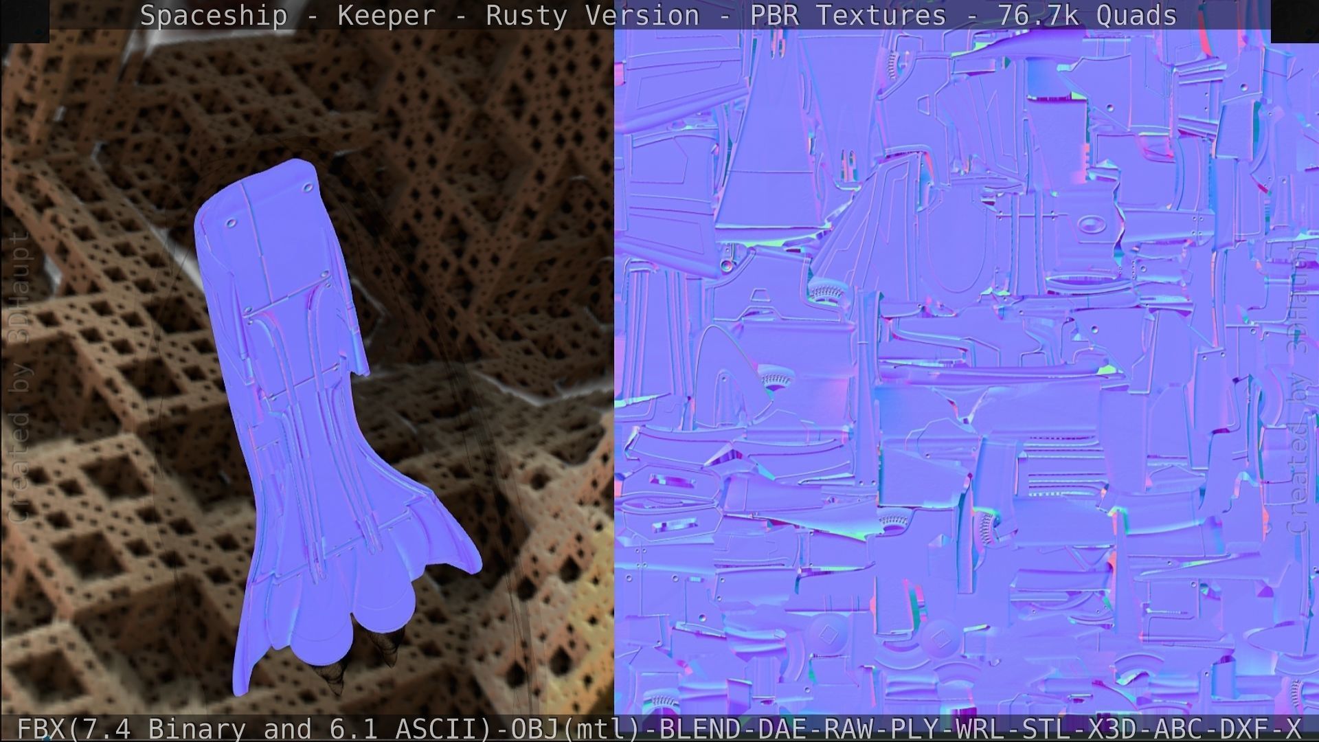 Spaceship - Keeper - Rusty Version 3D model_411