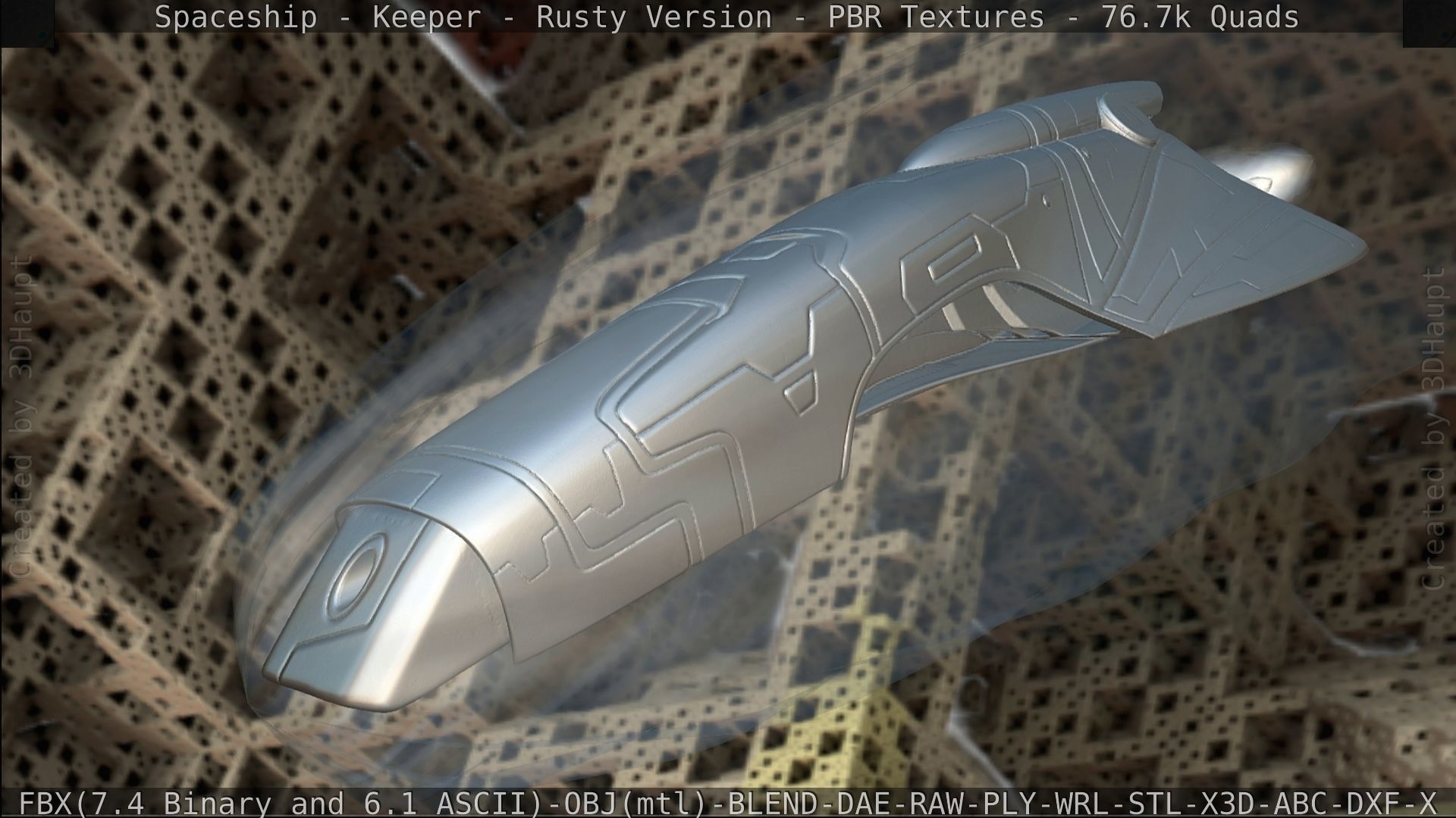 Spaceship - Keeper - Rusty Version 3D model_428