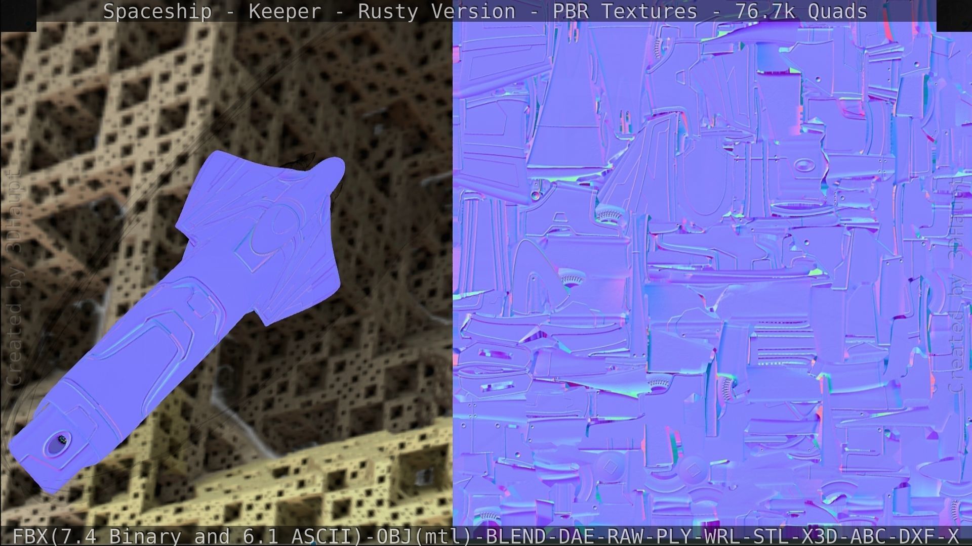 Spaceship - Keeper - Rusty Version 3D model_379