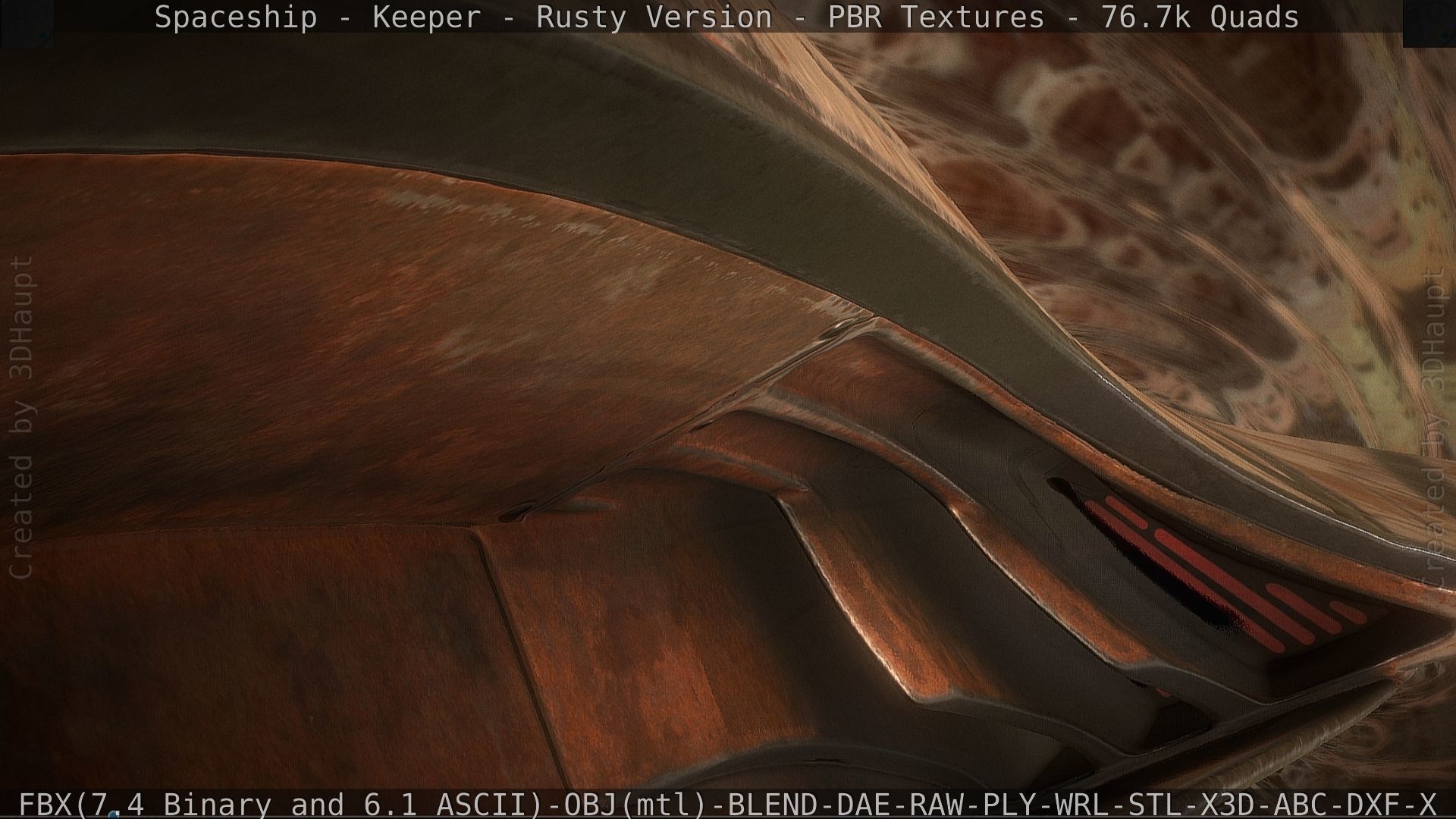 Spaceship - Keeper - Rusty Version 3D model_82