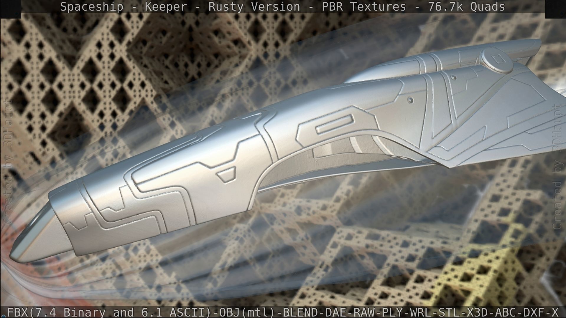 Spaceship - Keeper - Rusty Version 3D model_432