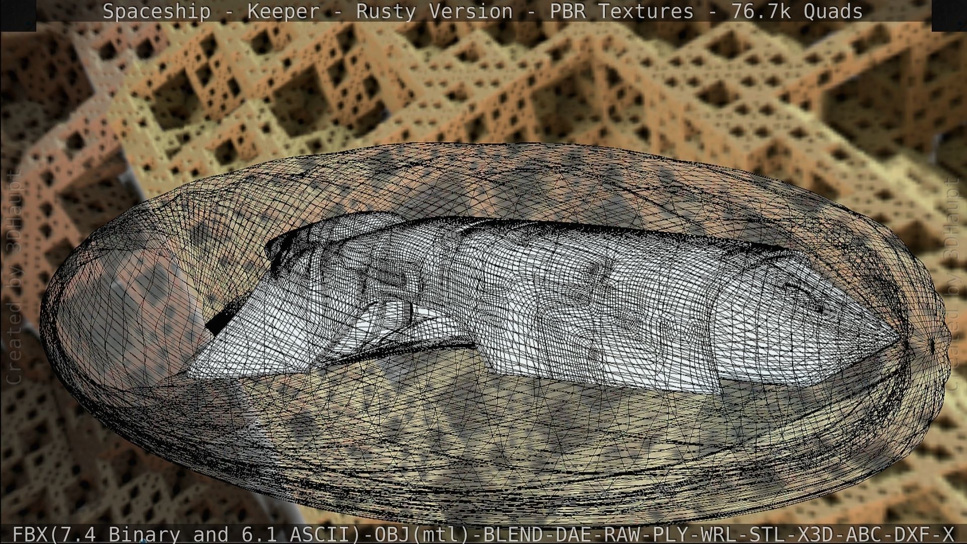 Spaceship - Keeper - Rusty Version 3D model_255