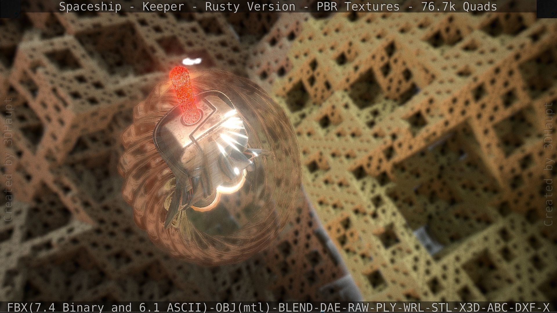 Spaceship - Keeper - Rusty Version 3D model_57