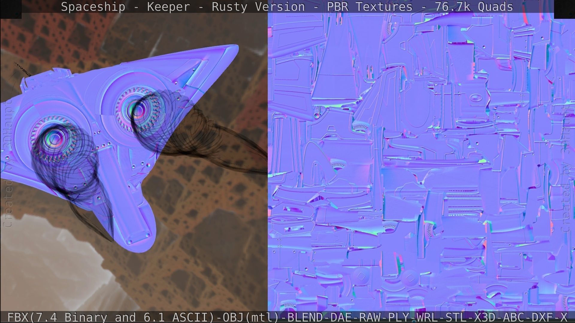 Spaceship - Keeper - Rusty Version 3D model_393