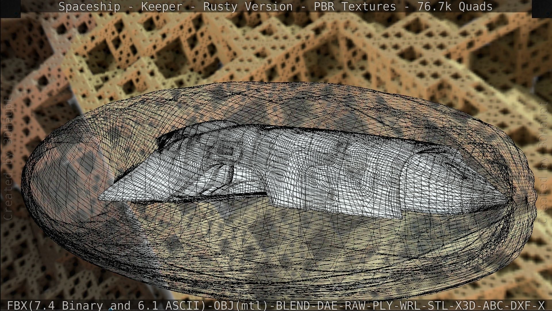 Spaceship - Keeper - Rusty Version 3D model_257