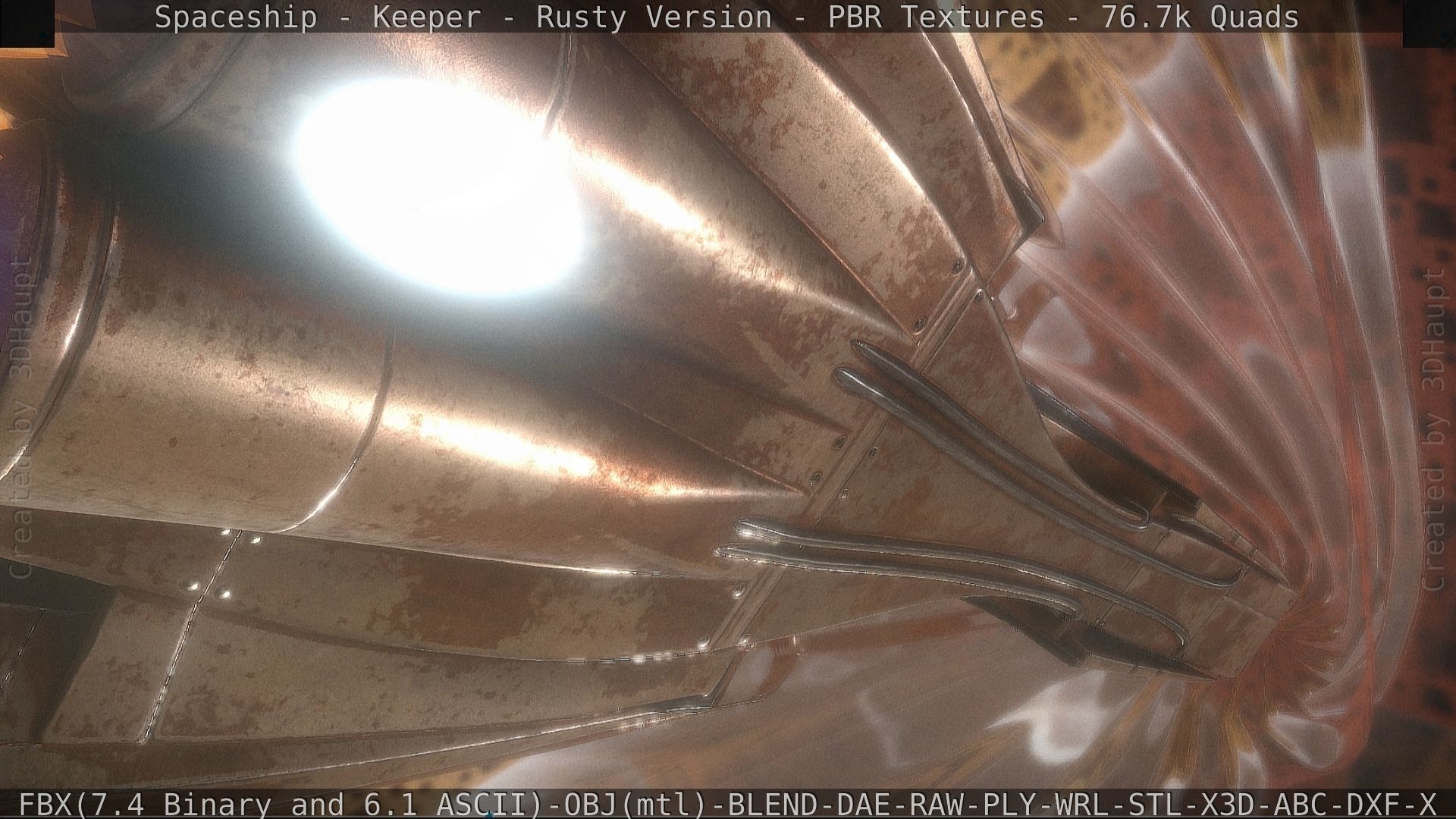 Spaceship - Keeper - Rusty Version 3D model_177