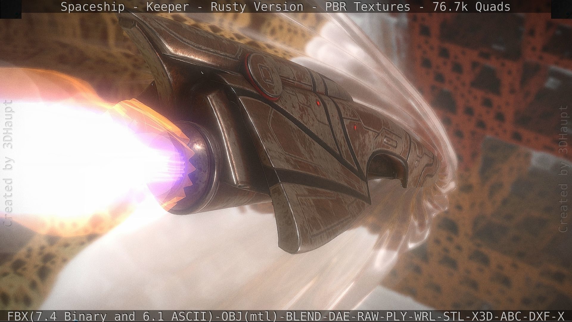 Spaceship - Keeper - Rusty Version 3D model_41