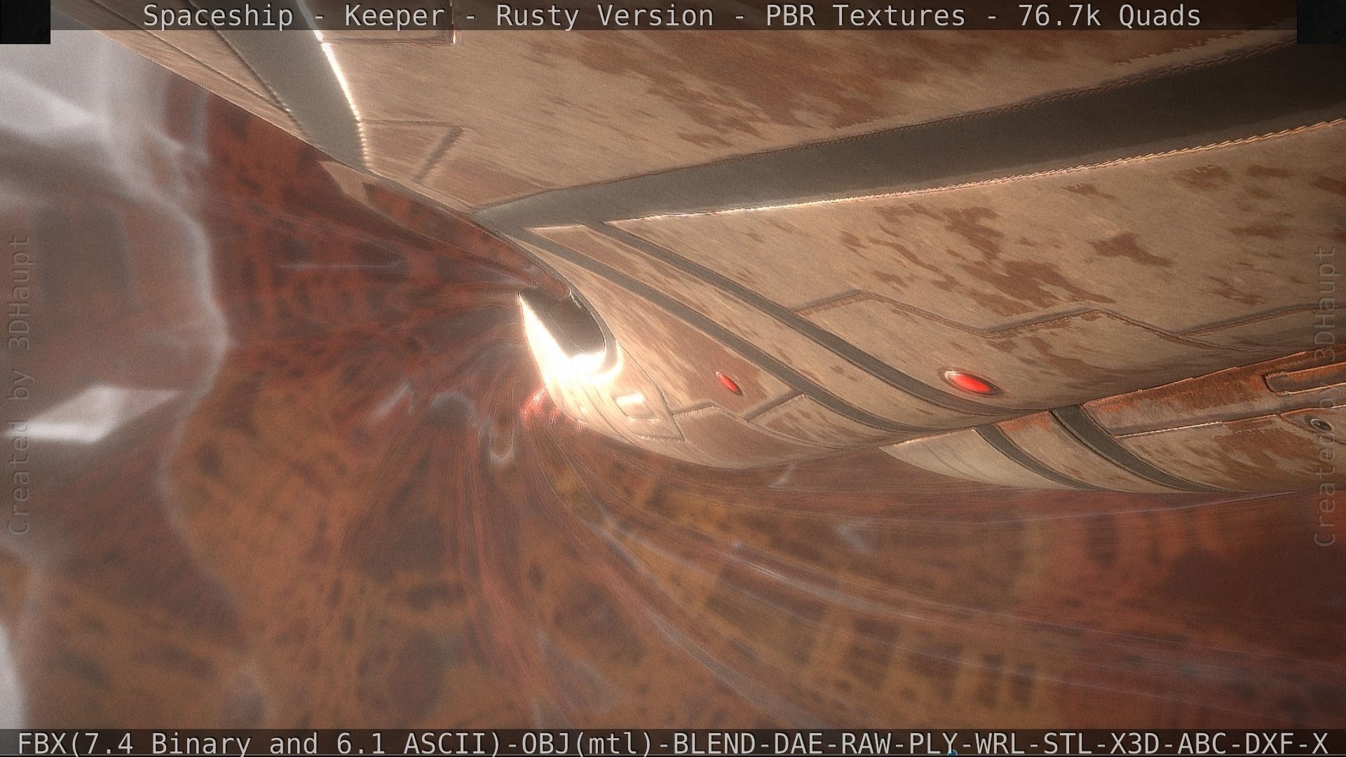 Spaceship - Keeper - Rusty Version 3D model_106