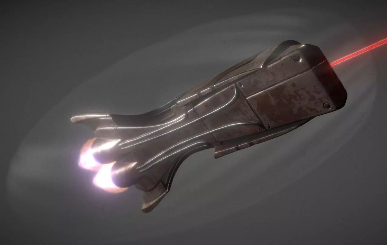 Spaceship - Keeper - Rusty Version 3D model_0