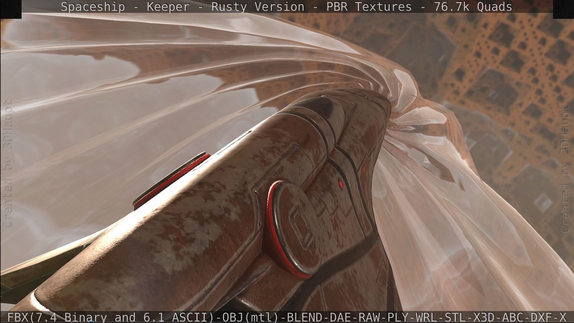 Spaceship - Keeper - Rusty Version 3D model_522