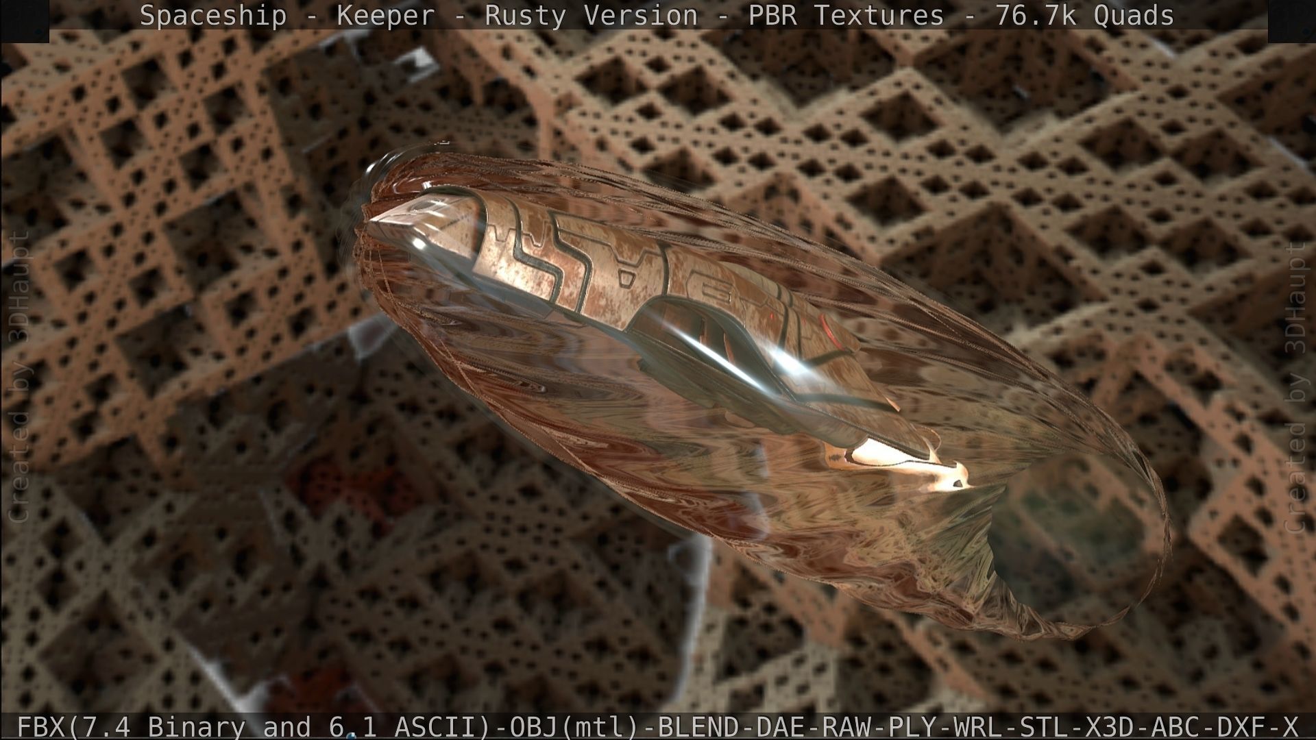 Spaceship - Keeper - Rusty Version 3D model_484