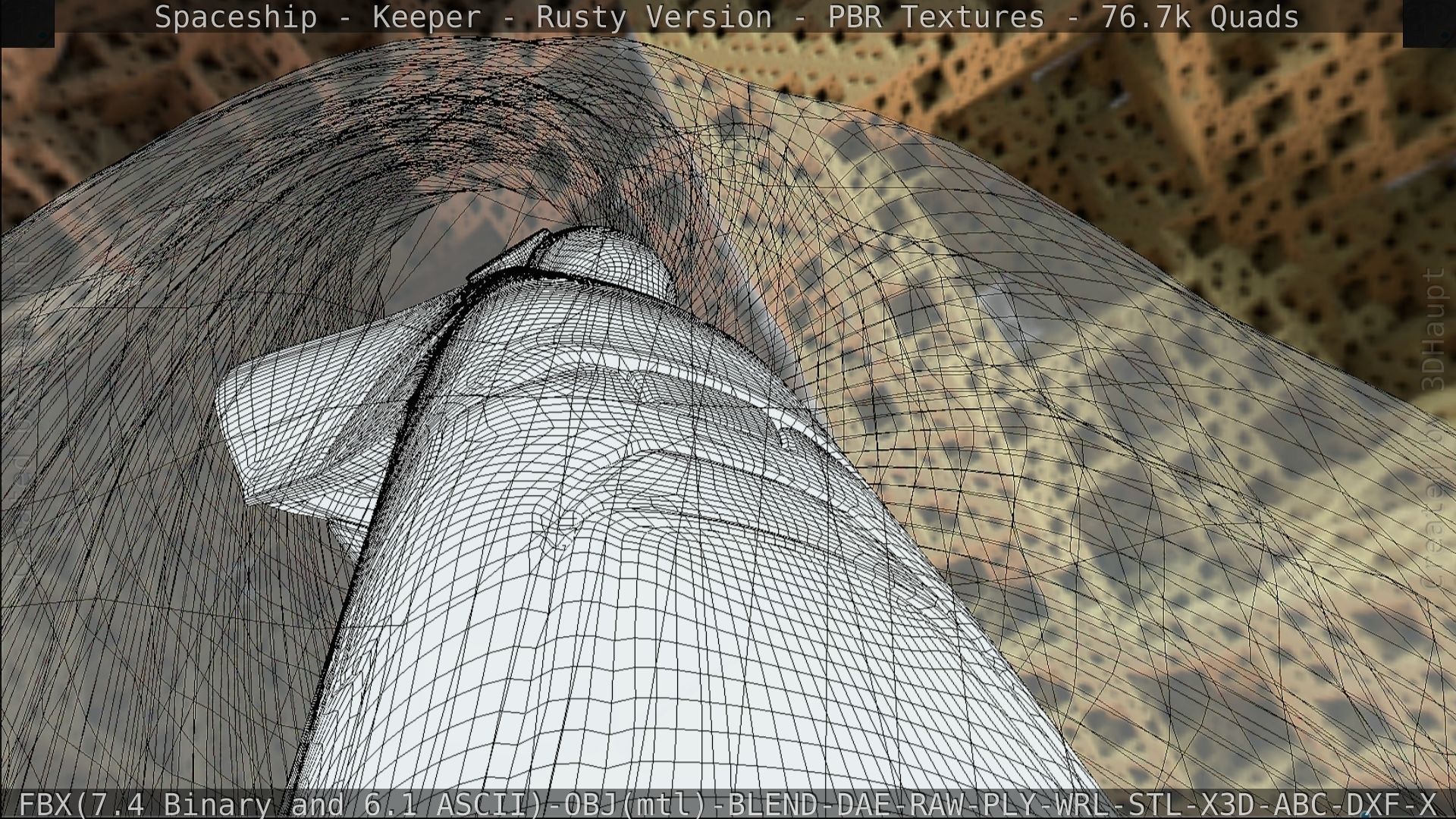 Spaceship - Keeper - Rusty Version 3D model_244