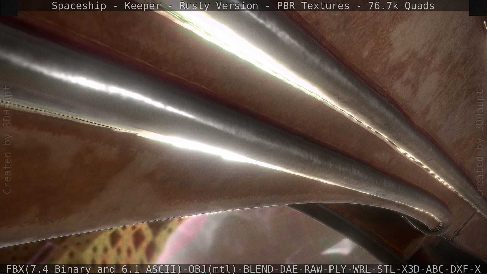 Spaceship - Keeper - Rusty Version 3D model_97