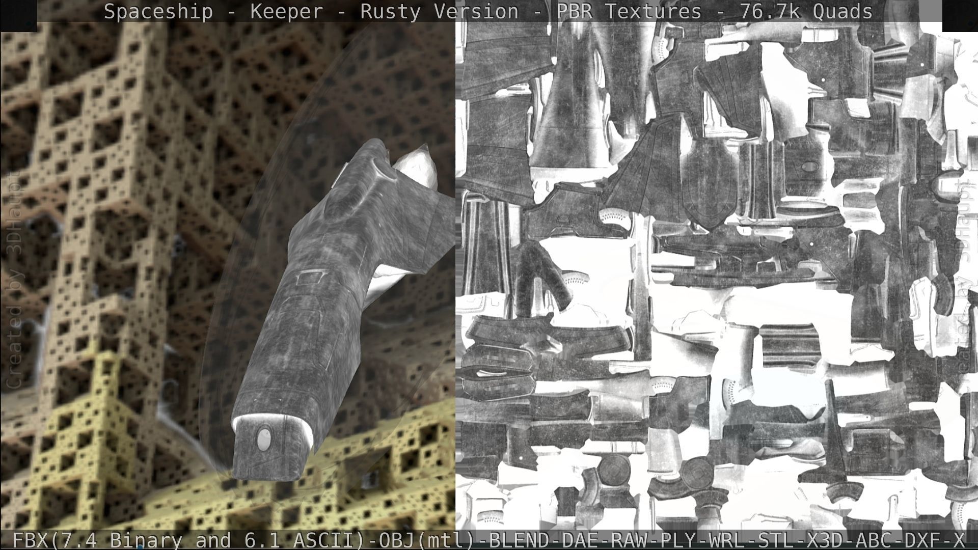 Spaceship - Keeper - Rusty Version 3D model_372