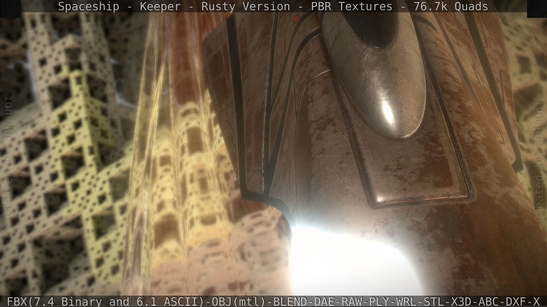 Spaceship - Keeper - Rusty Version 3D model_542