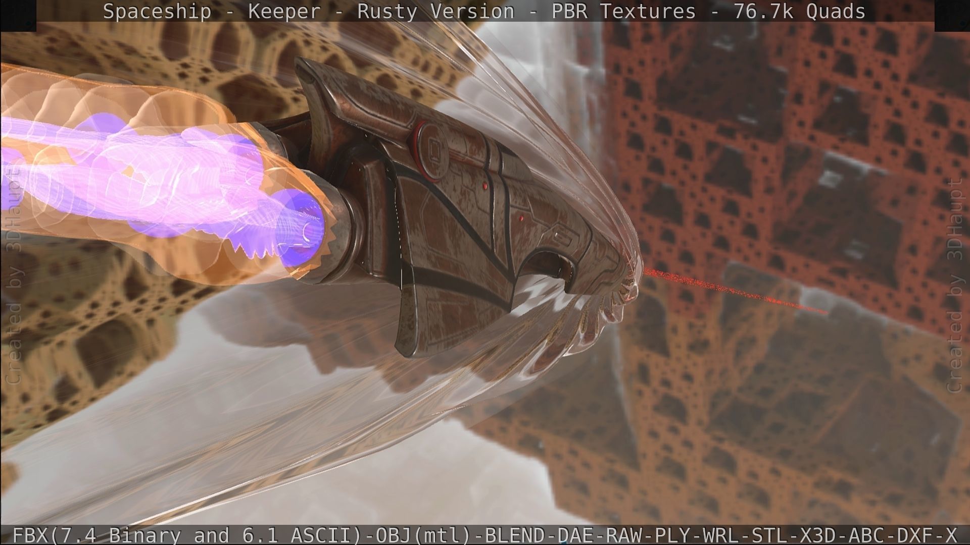 Spaceship - Keeper - Rusty Version 3D model_496