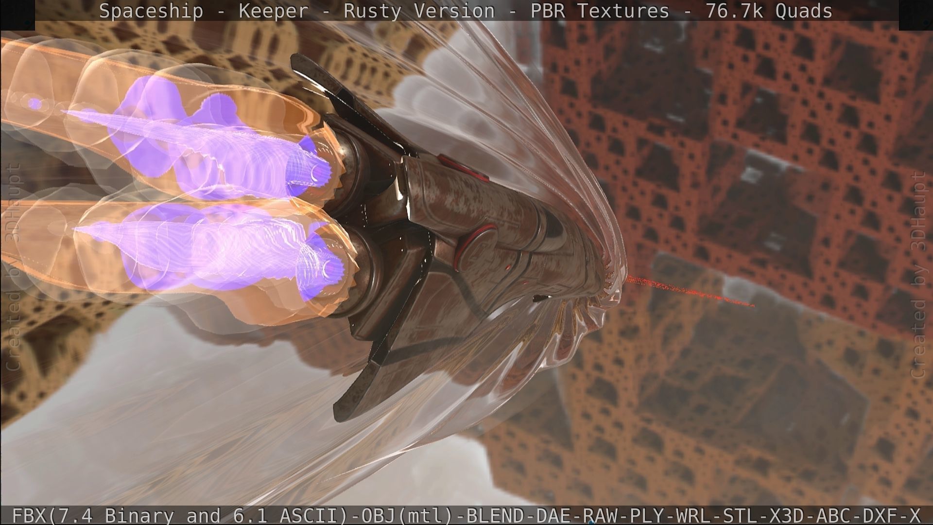 Spaceship - Keeper - Rusty Version 3D model_497