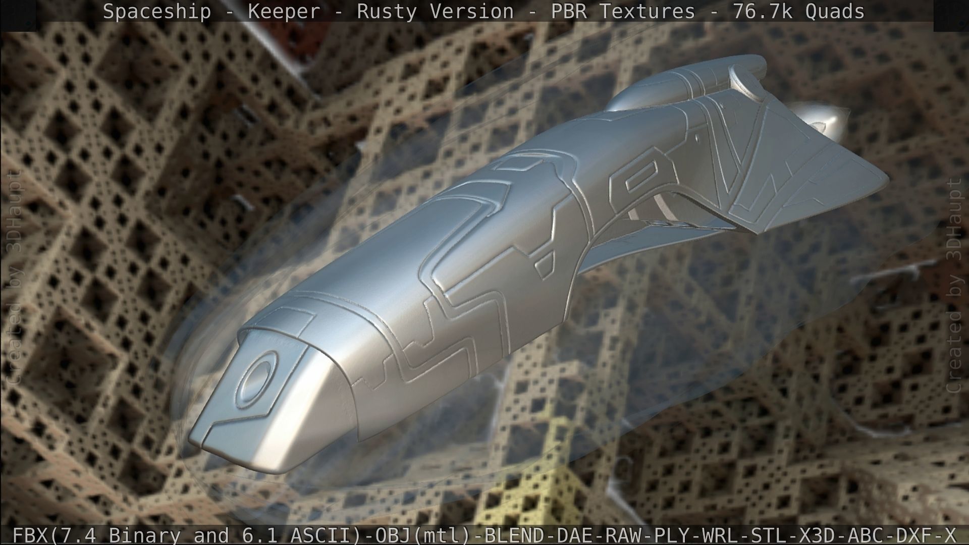 Spaceship - Keeper - Rusty Version 3D model_430