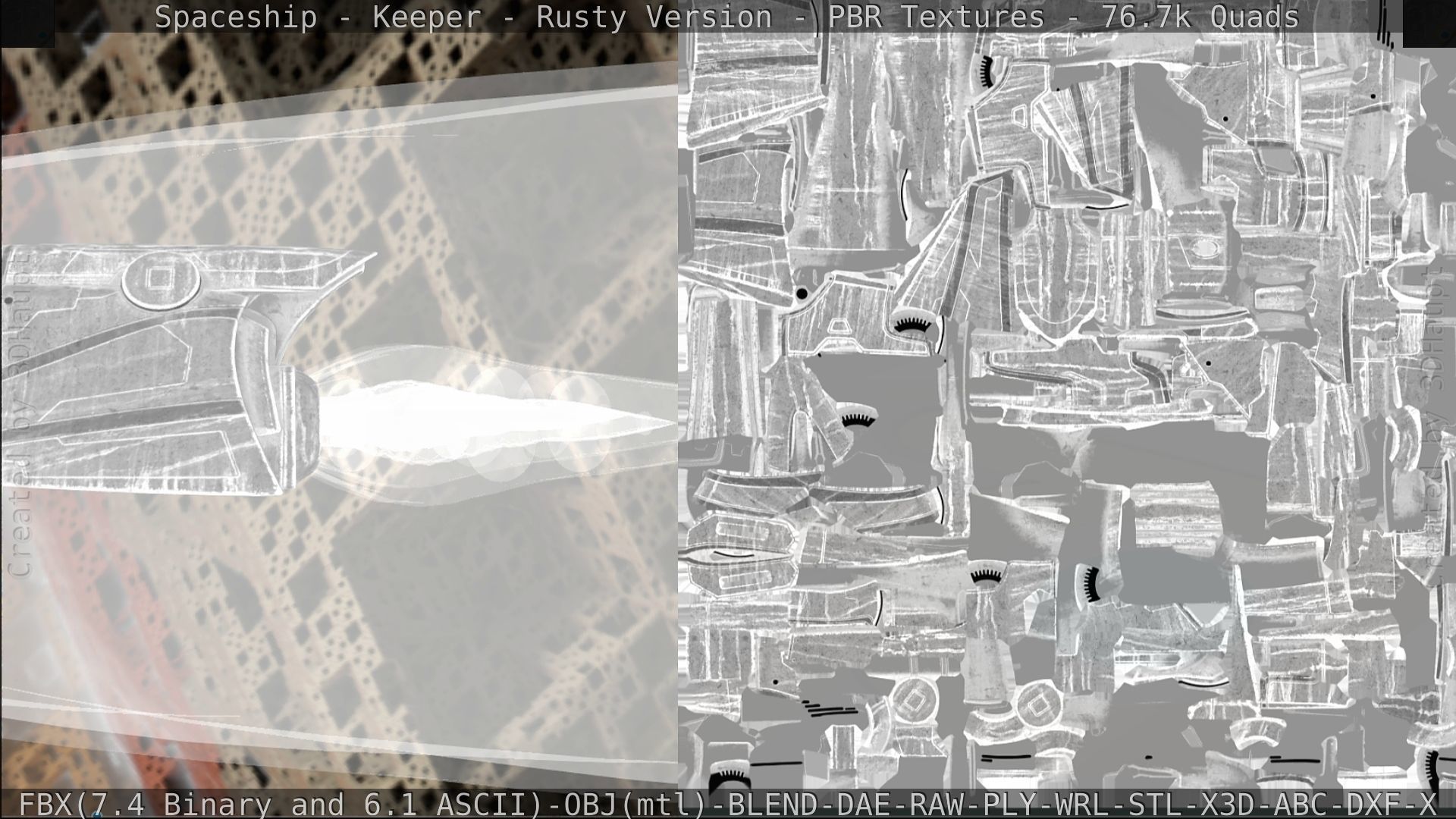 Spaceship - Keeper - Rusty Version 3D model_325